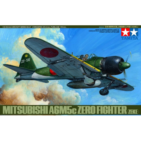 TAMIYA 1/48 MITSUBISHI A6M5C ZERO        FIGHTER (61027)