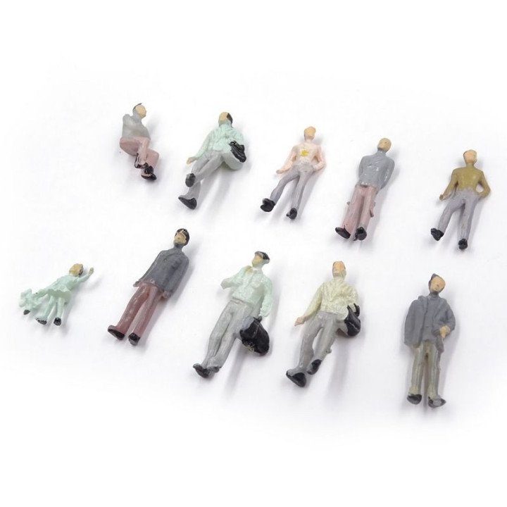 RS FIGURKI LUDZI 10 sztuk H0 / 1:87 (0730)