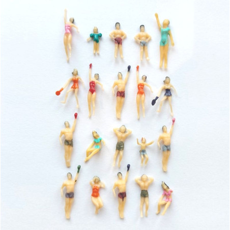 RS PLASTER FIGURES 20 pieces H0 / 1:87 (0713)
