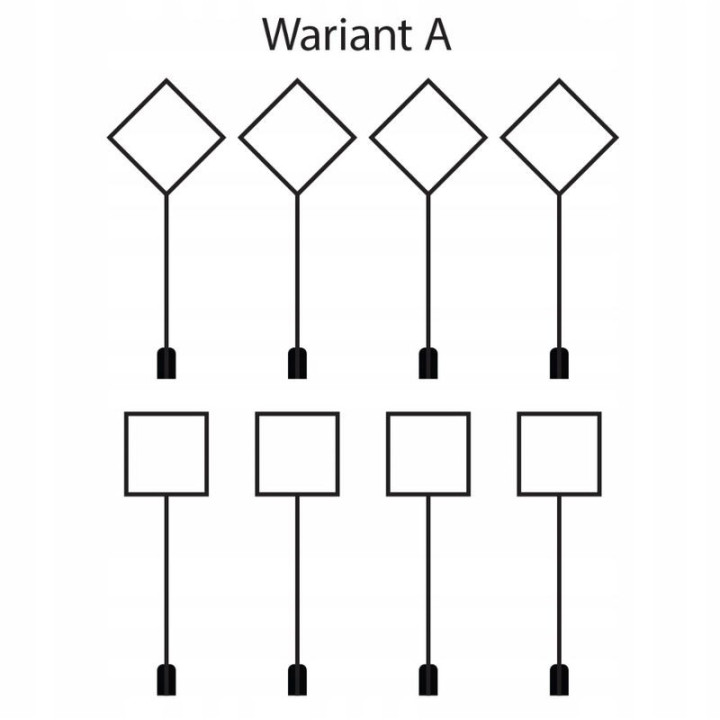 RS ROAD SIGNS HO / 1:87 varianta A - 8 kusů