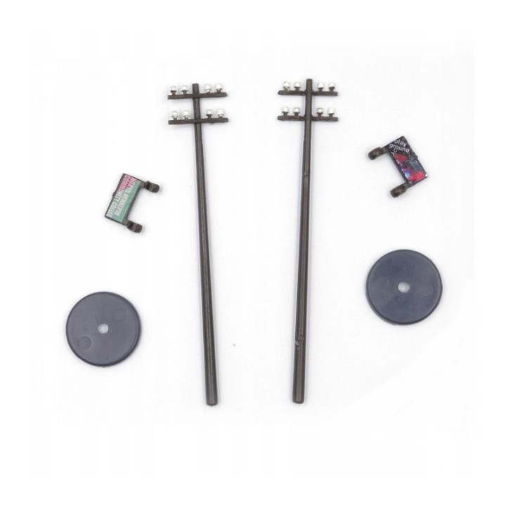 RS TELEGRAPHIC SHEETS / HIGH VOLTAGE 2 pieces H0 / 1:87 (0703)
