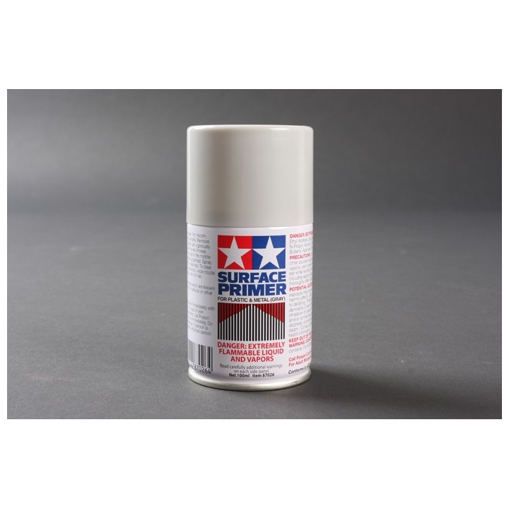 TAMIYA SUPER SURFACE PRIMER PLAST/KOV - ŠEDÝ 87026
