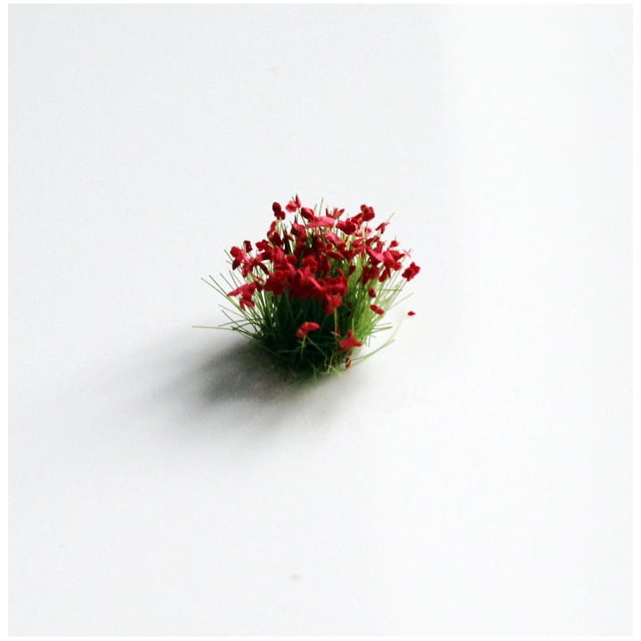 MM BLOODS WITH FLOWERS 5 mm RED (268) - 2 pieces