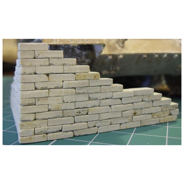 GYPSUM BRICK 1:32 / 1:35 UNCOLORED - 100 pieces (35006)