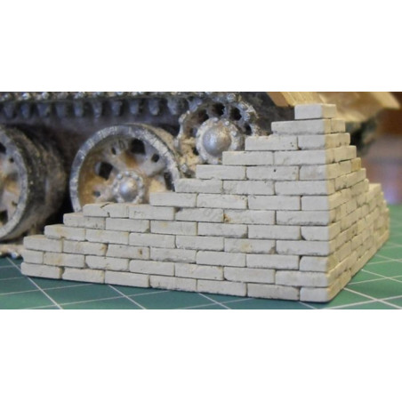GYPSUM BRICK 1:32 / 1:35 UNCOLORED - 100 pieces (35006)