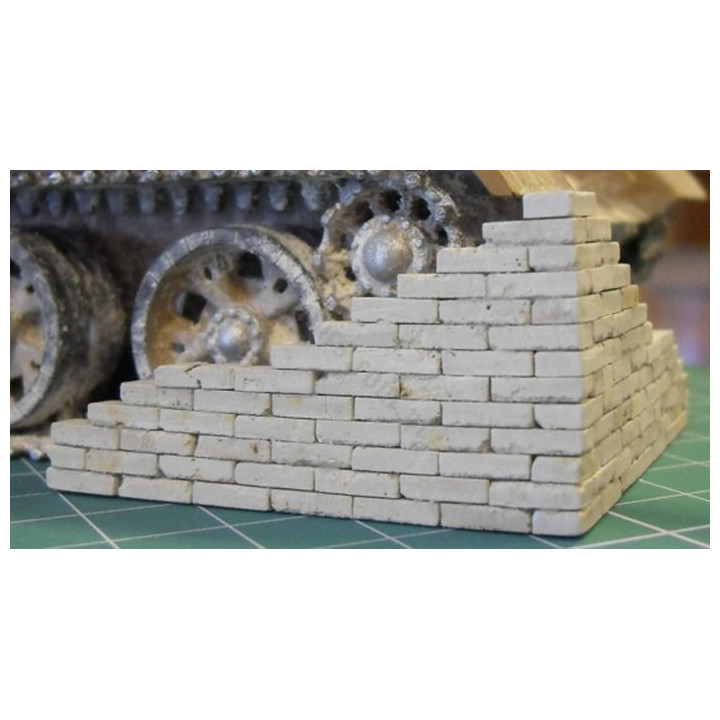 GYPSUM BRICK 1:32 / 1:35 UNCOLORED - 100 pieces (35006)