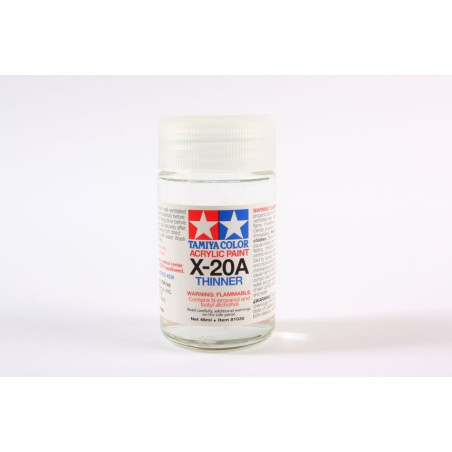 TAMIYA THINNER X-20A ROZCIEŃCZALNIK DO   FARB AKRYLOWYCH 46 ml (81030)