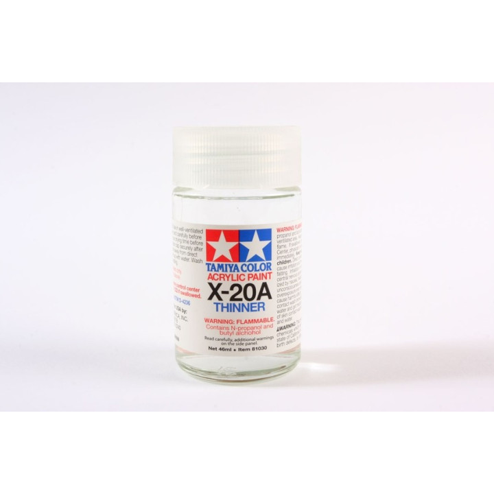 TAMIYA THINNER X-20A ROZCIEŃCZALNIK DO   FARB AKRYLOWYCH 46 ml (81030)