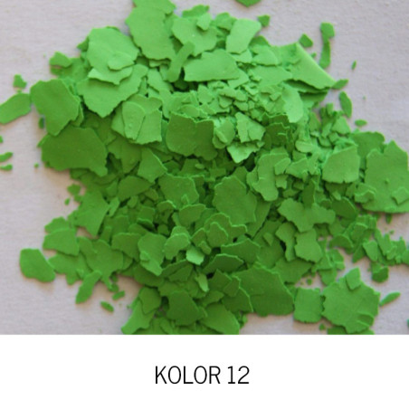 DECORATION FLATS - green (12) - 30g