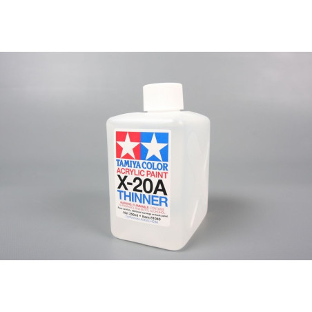 TAMIYA THINNER X-20A 250ML./ACRYLIC PAINT THINNER (81040)