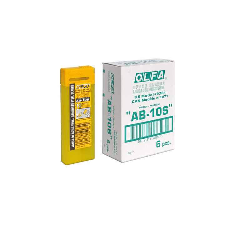 OLFA REPLACEMENT BLADES 9 mm NON-INTERSEAL (AB-10S)