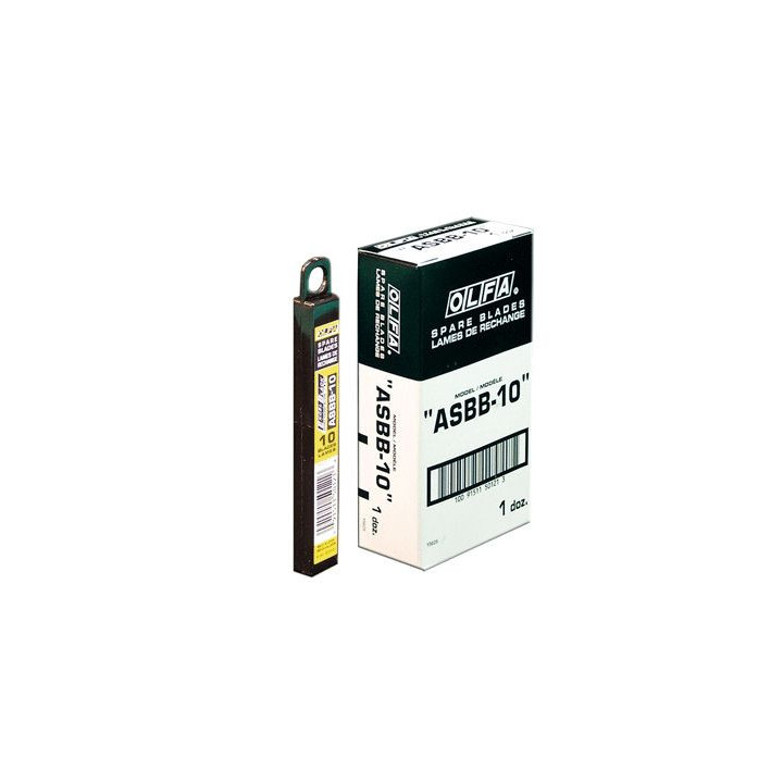OLFA EXCHANGEABLE BLADES 9 mm BLACK (ASBB-10)