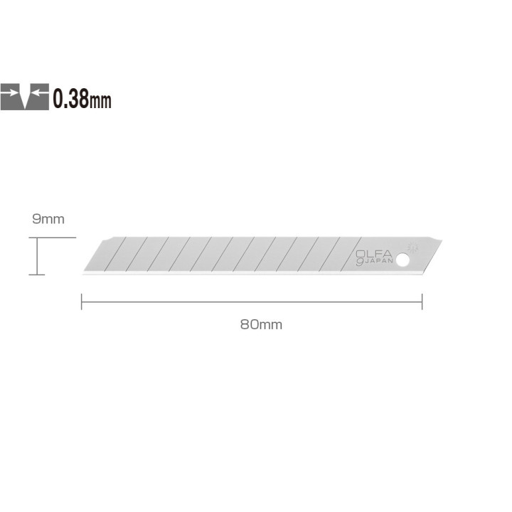 OLFA EXCHANGEABLE BLADES 9 mm (ASB-10)