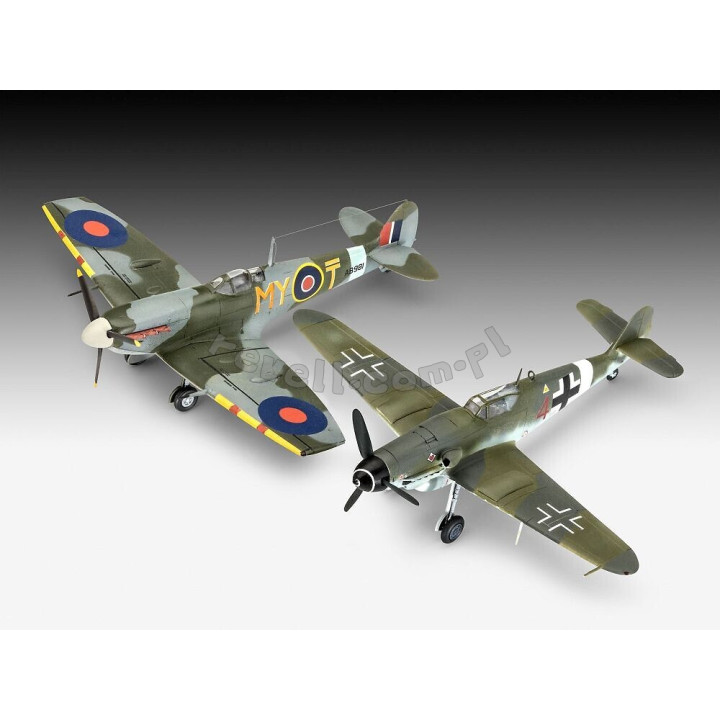 REVELL 1/72 Bf 109G-10 & SPITFIRE MK.V   (03710)