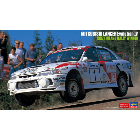 HASEGAWA 1/24 MITSUBISHI LANCER EVO. IV 1997 FINLAND RALLY WINNER (HA20480)