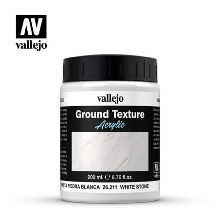 VALLEJO 26211 WHITE STONE GROUND TEXTURE PASTE 200ml