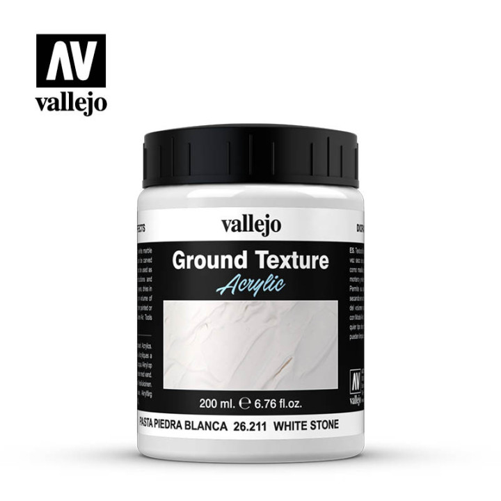 VALLEJO 26211 WHITE STONE GROUND TEXTURE PASTE 200ml