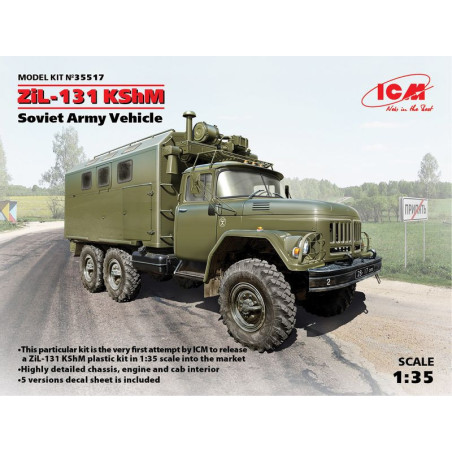 ICM 1/35 ZiL-131 KShm Soviet Army        Vehicle (35517)