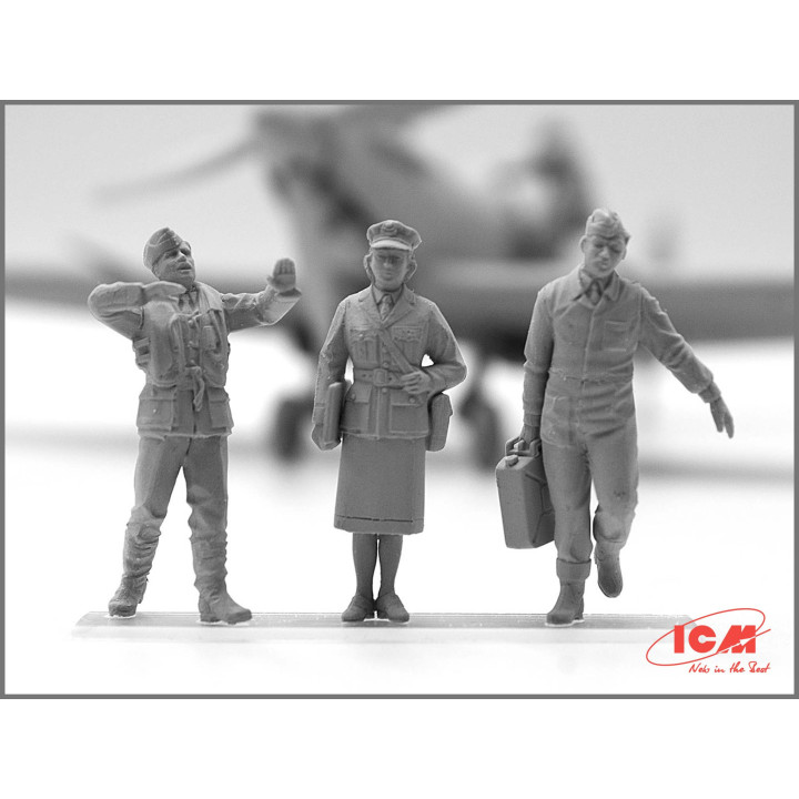 ICM 1/48 PILOTS AND GROUND PERSONNEL (48081)