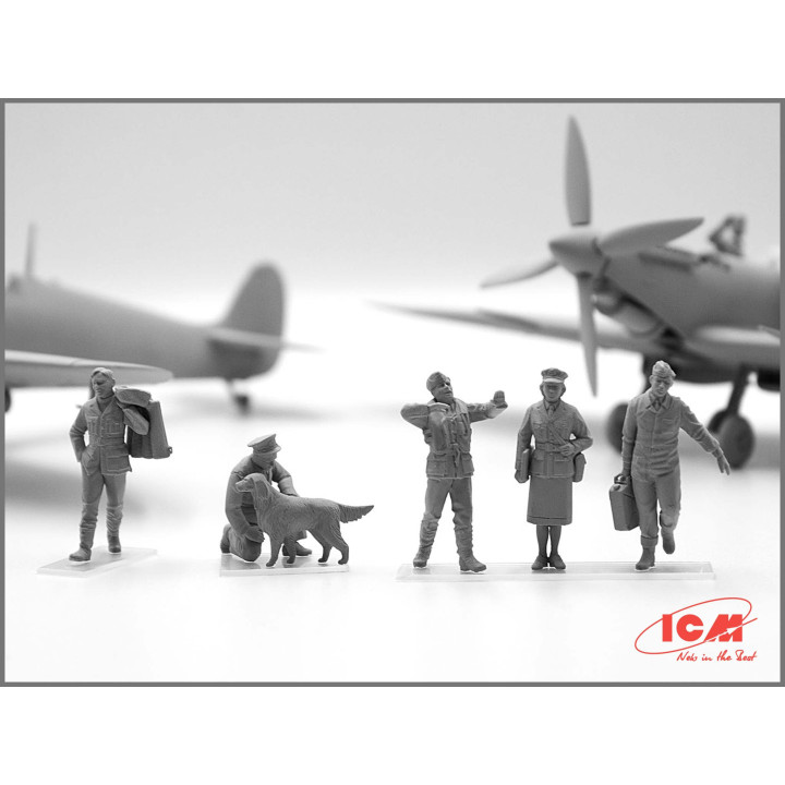 ICM 1/48 RAF PILOTS AND GROUND PERSONNEL 1939-1945 (48081)