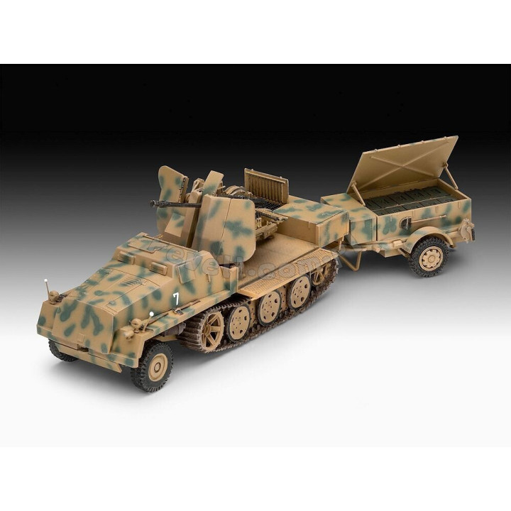 REVELL 1/72 sWS s FLAK 43 a Sd.Ah. 58. PŘÍVĚS NA MUNICI (03293)