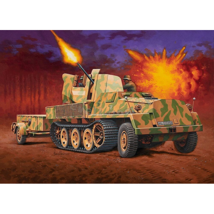 REVELL 1/72 sWS WITH FLAK 43 AND Sd.Ah. 58. AMMO TRAILER (03293)