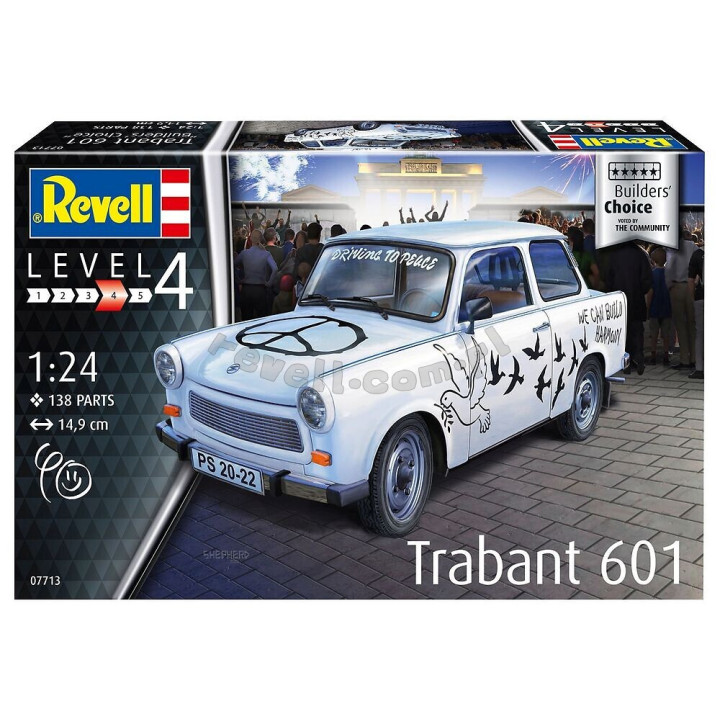 REVELL 1/24 TRABANT 601 BUILDERS CHOICE (07713)