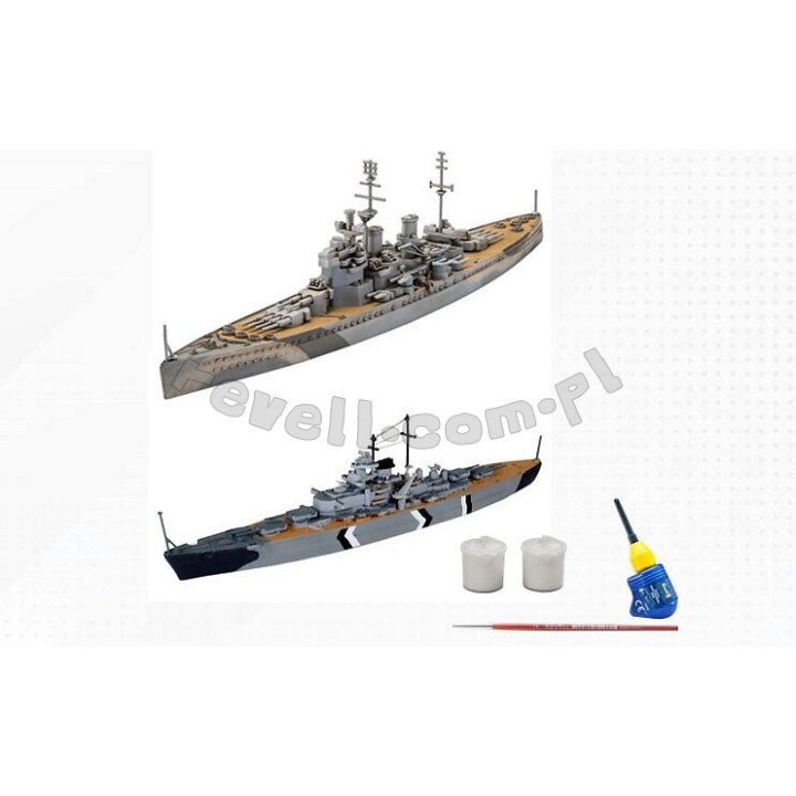 REVELL 1/1200 FIRST DIORAMA SET BISMARCK BATTLE (05668)