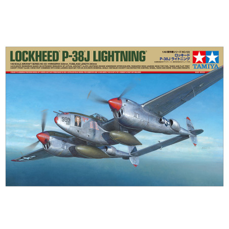 TAMIYA 1/48 LOCKHEED P - 38J LIGHTNING (61123)