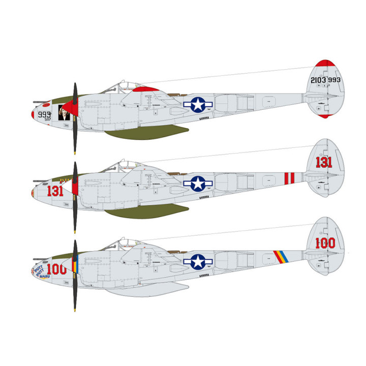 TAMIYA 1/48 LOCKHEED P - 38J LIGHTNING (61123)