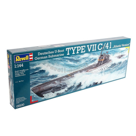 REVELL 1/144 GERMAN SUBMARINE TYPE VII   C/41 ATLANTIC VERSION (05100)