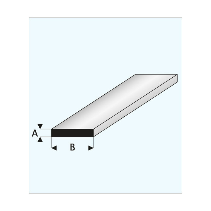 HM PLASTIC PLATE 2*10*330 mm (98) MAQUETT