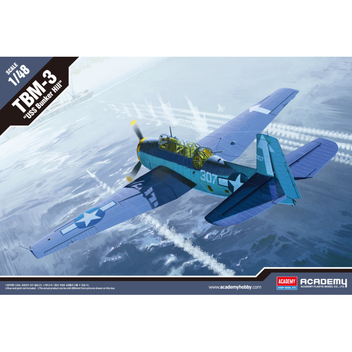 ACADEMY 1/48 TBM-3 "USS BUNKER HILL" (12285)