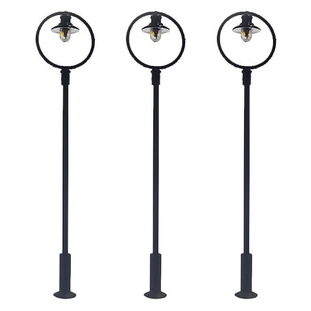 FALLER 180105 H0 LAMPY PARKOWE LED KULISTE ( 3 sztuki )