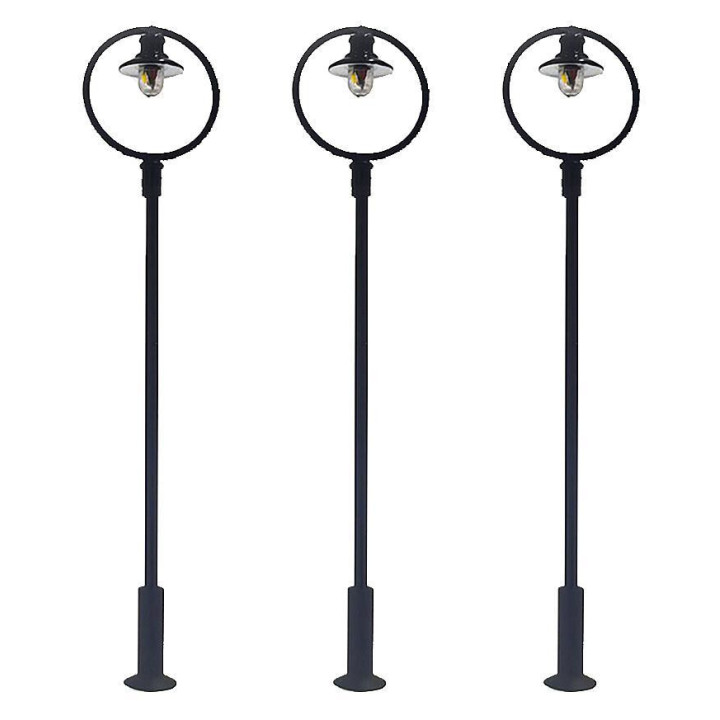 FALLER 180105 H0 LAMPY PARKOWE LED KULISTE ( 3 sztuki )