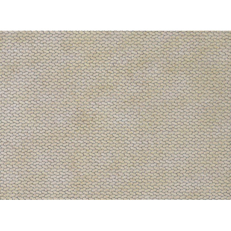 FALLER 170600 H0 MODELING CARDBOARD WITH IMPRINT "decorative sidewalk block"