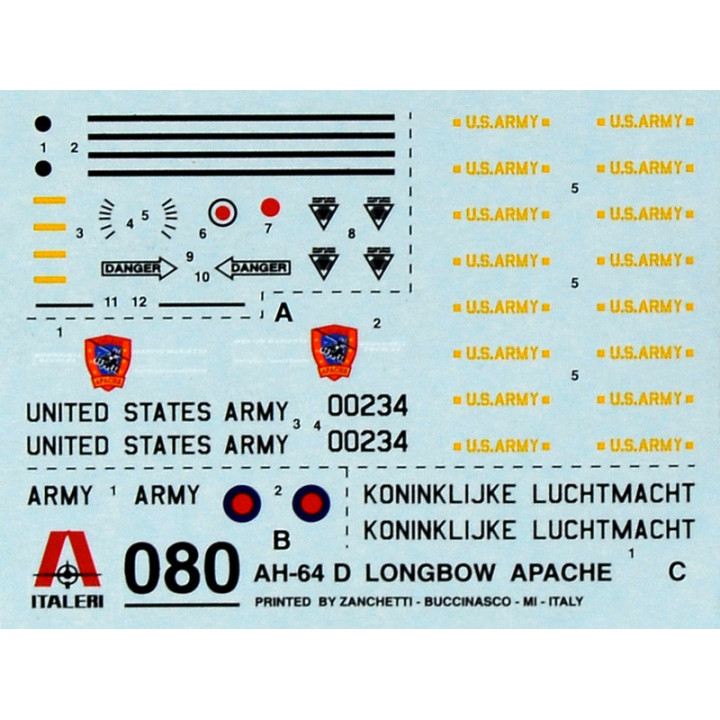 ITALERI 1/72 AH-64D APACHE LONGBOW (0080)