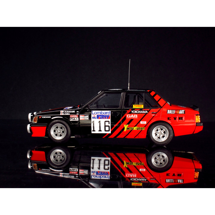 BEEMAX 1/24 MITSUBISHI LANCER TURBO 84 RAC (24022)