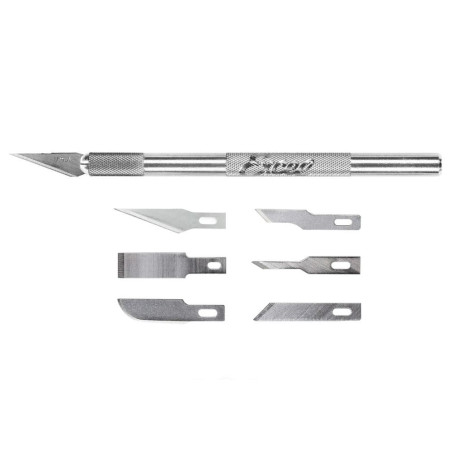 Nůž EXCEL ALUMINIUM K1 + 6 čepelí (EX19064)