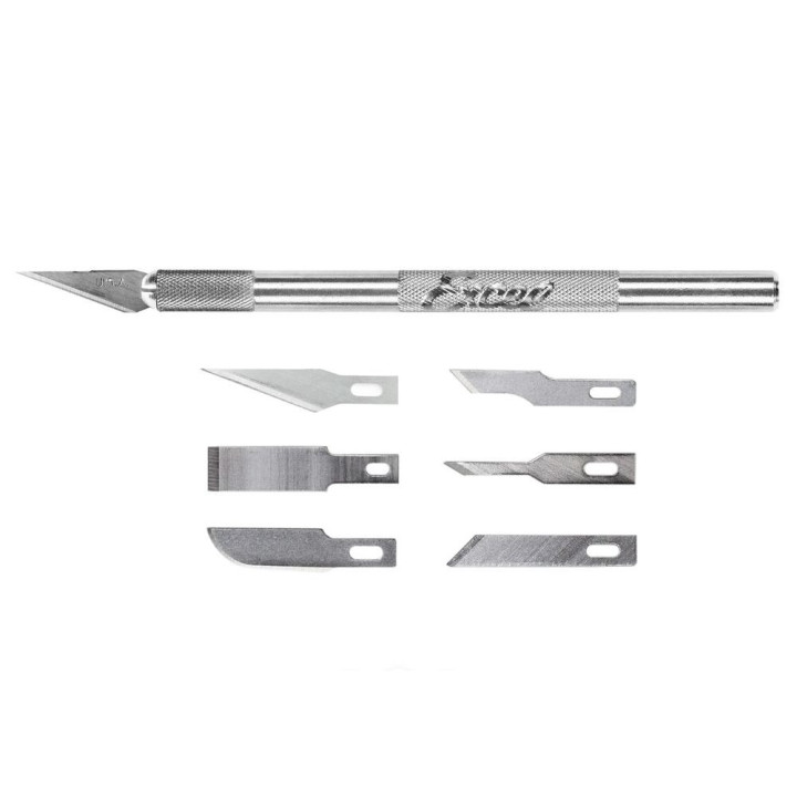 EXCEL NOŻYK ALUMINIOWY K1 + 6 ostrzy (EX19064)