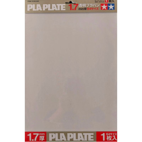 TAMIYA CLEAR PLA-PLATE poliestyrenowa (70128) 1,7*364*257 mm ( 1 sztuka )
