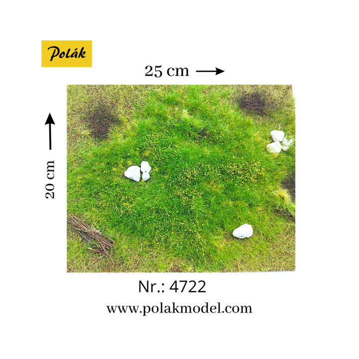 POLAK 4722 DZIKA ŁĄKA Z KAMIENIAMI żółta ( 245 x 195 mm )