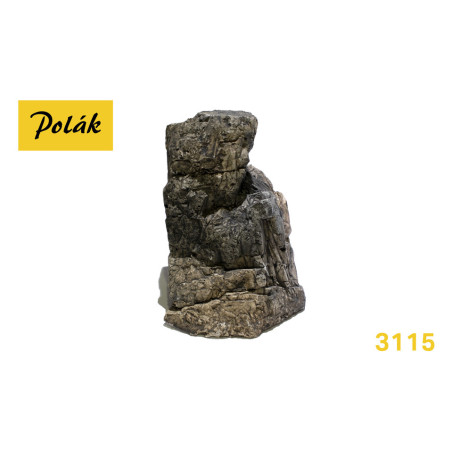 POLAK 3115 SKAŁA - ODLEW ODCIEŃ          szaro-brązowy / 70 x 70 x 100 mm