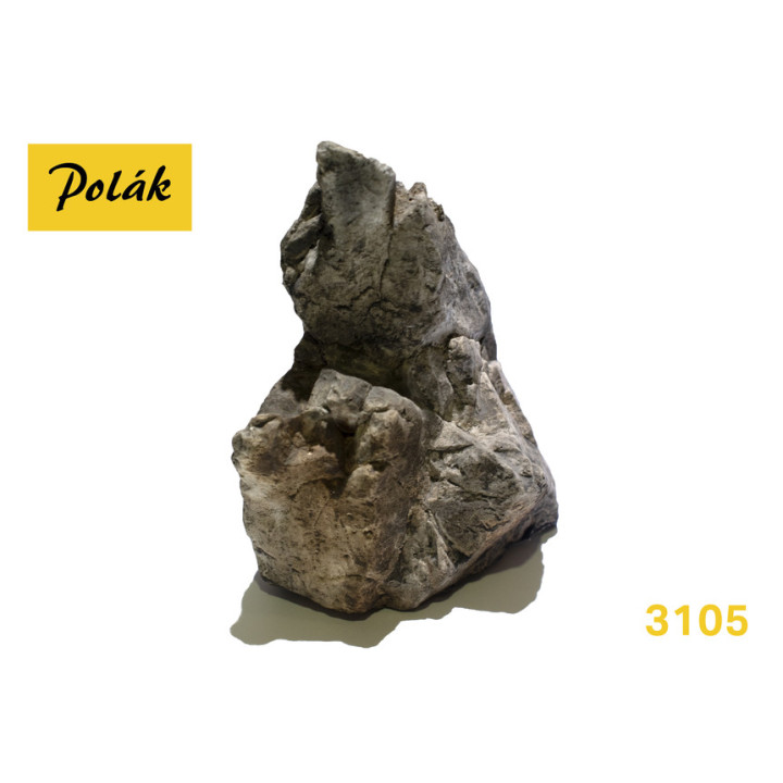 POLAK 3105 SKAŁA - ODLEW ODCIE GRAROBRĄZOWY / 85 x 105 x 105 mm