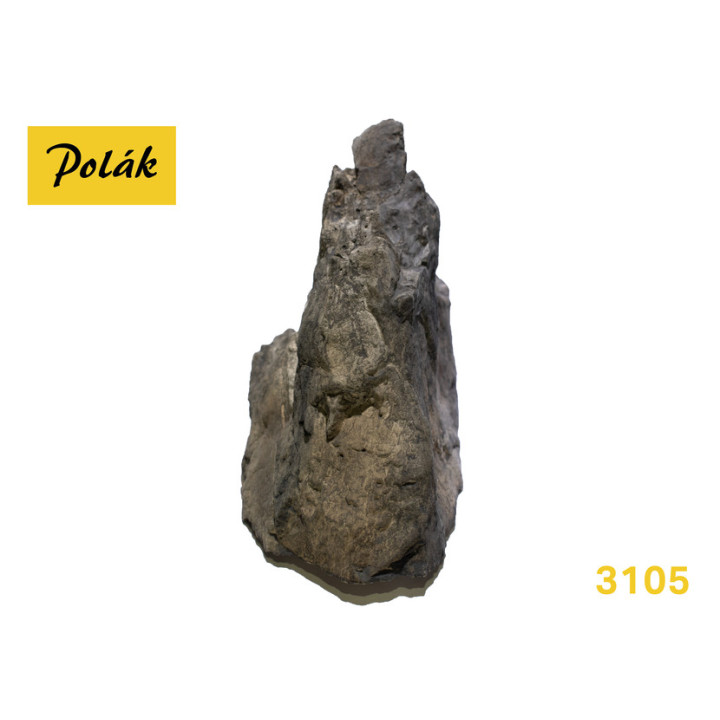 POLAK 3105 SKAŁA - ODLEW ODCIE GRAROBRĄZOWY / 85 x 105 x 105 mm