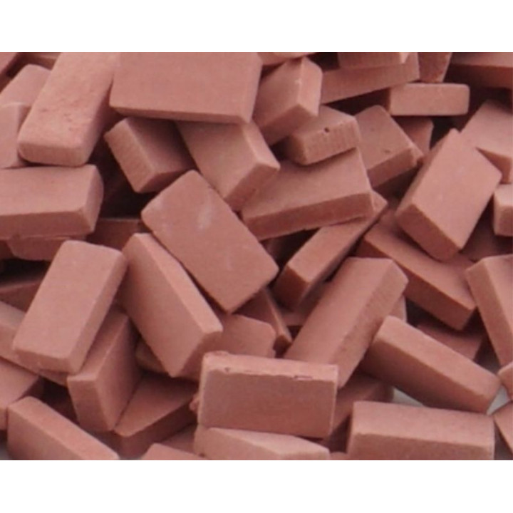 RS RED Bricks 100 pieces (1212)