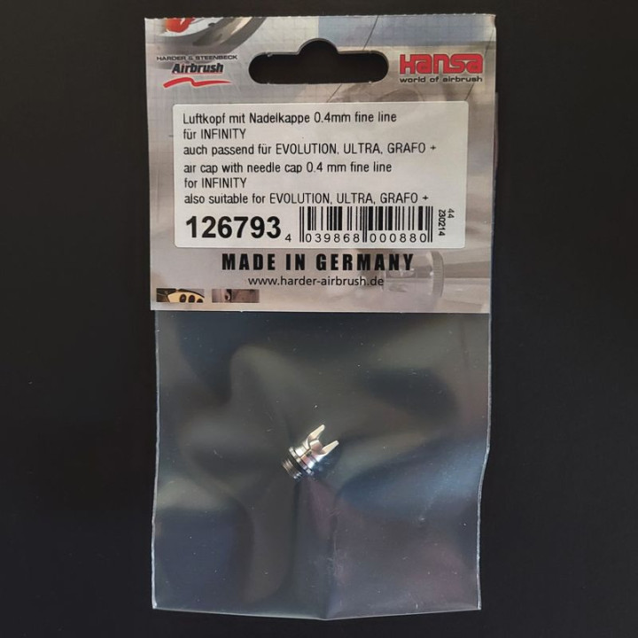 HARDER & STEENBECK 0.4 mm DISCHARGE AND GLYCLE COVER (126793) GERMANY