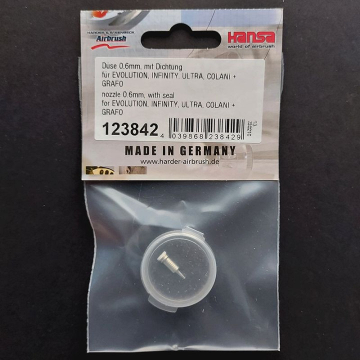 HARDER & STEENBECK 0,6 mm nozzle (123842) for H&S airbrush - GERMANY