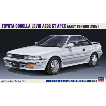 HASEGAWA 1/24 TOYOTA COROLLA LEVIN AE92  GT (1987) APEX EARLY VERSION (HAHC36)