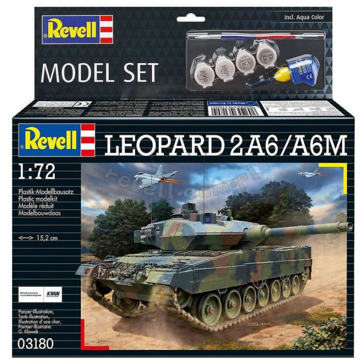 REVELL 1/72 LEOPARD 2A6/A6M (63180)